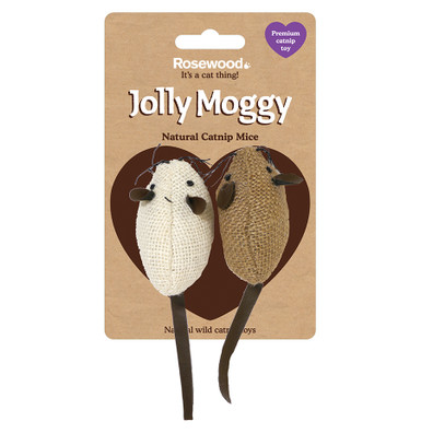 Jolly Moggy Natural Catnip Mice Cat Toy