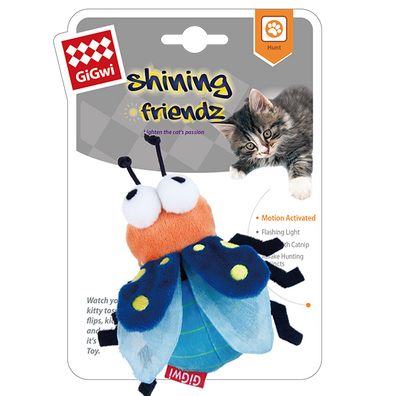 GIGwi Shining Friends Firefly Cat Toy with Catnip