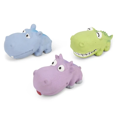 Kazoo Latex Safari Animals Mini Dog Toy Assorted