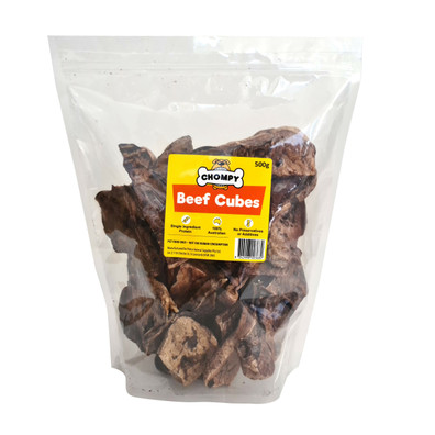 CHOMPY Beef Cubes Dog Treats