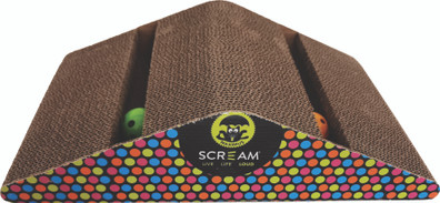 Scream Triangle Cat Scratcher Multicolour