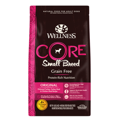 Wellness CORE Grain Free Small Breed Turkey & Chicken Adult Dry Dog Food