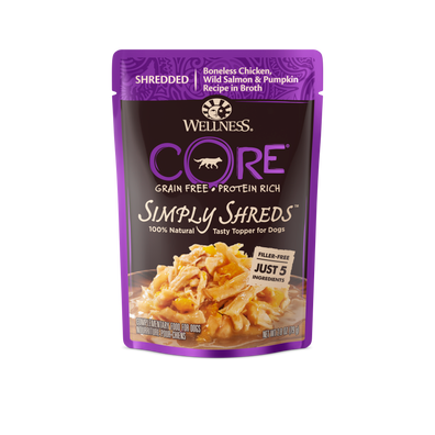 Wellness CORE Simply Shreds Chicken, Salmon & Pumpkin Wet Dog Food