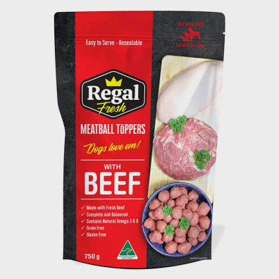 Paringa Meatball Toppers Dog Food Beef 750g