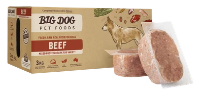 Big Dog Barf Beef Raw Dog Food 3kg