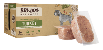 Big Dog Barf Turkey Raw Dog Food 3kg