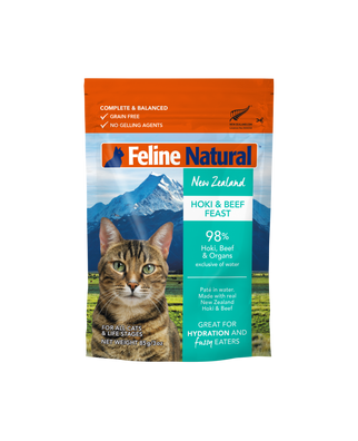 Hoki & Beef Cat Food Pouch
