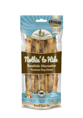 Nothin' to Hide Twist Stix Beef Dog Treats front