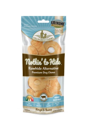 Nothin' to Hide Ring & Bone Beef Dog Treats front