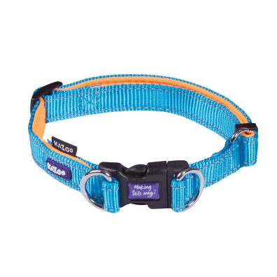 Kazoo Active Adjustable Nylon Dog Collar Ocean Sunrise collar