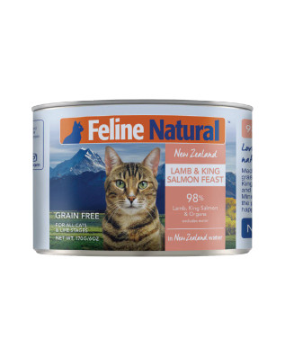 Feline Natural Canned Lamb & King Salmon Feast Cat Food