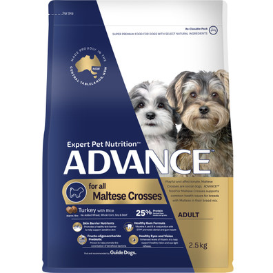 ADVANCE All Maltese Crosses Adult Dry Dog Food Turkey 2.5kg