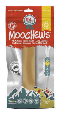Pooch Treats Moochews Chees Block Medium Dog Treats
