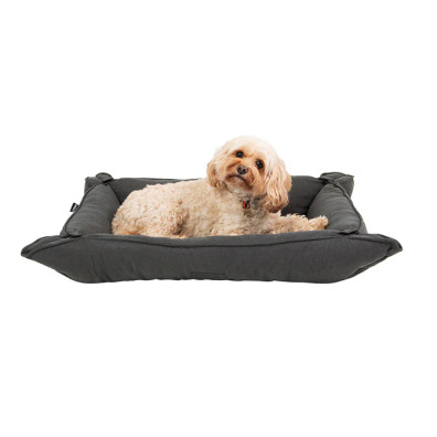 La Doggie Vita 2 in 1 Charcoal Sofa travel Dog Bed