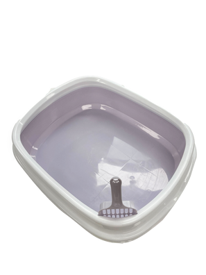 Petential Large Cat Litter Tray Lilac