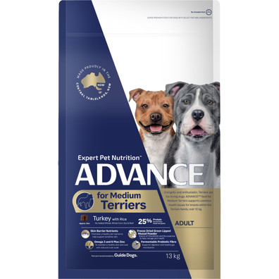 ADVANCE Medium Terriers Turkey with Rice Dry Dog Food
