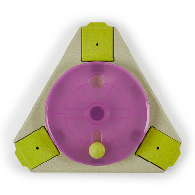 Kazoo Dog Triangle Turn Interactive Puzzle Feeder