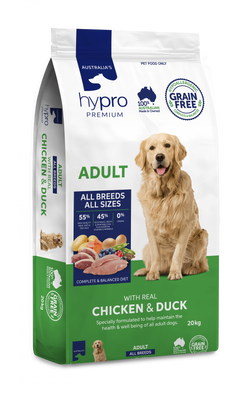 Hypro Premium Adult Grain Free Chicken & Duck Dry Dog Food
