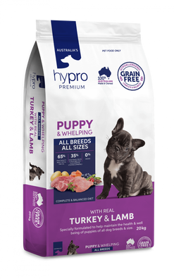 Hypro Premium Puppy Grain Free Turkey & Lamb Dry Dog Food