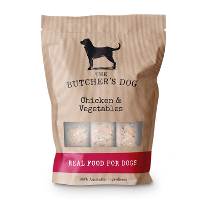 The Butcher's Dog Chicken & Vegetable Raw Dog Food 1.5kg