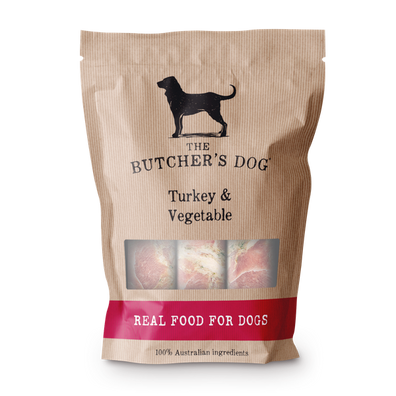 The Butcher's Dog Turkey & Vegetable Raw Dog Food 1.5kg