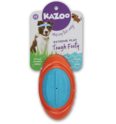 Kazoo Extreme Play Tough Footy Dog Toy