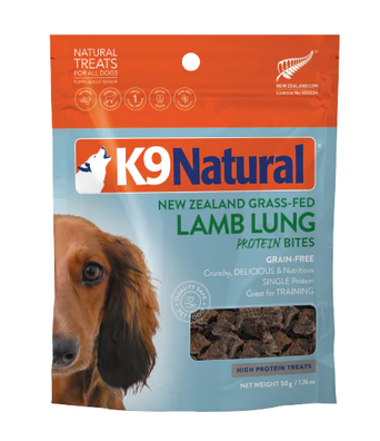 K9 Natural Lamb Lung Protein Bites Dog Treats