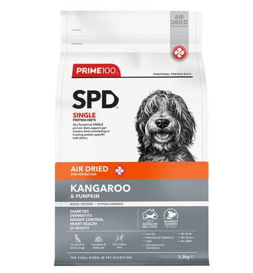 Prime 100 SPD Air Dried Kangaroo & Pumpkin Dry Dog Food