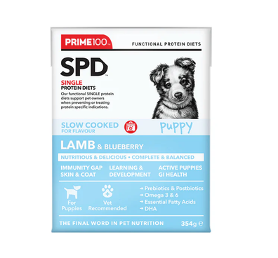 Prime 100 SPD Slow Cooked Puppy Lamb & Blueberry Wet Dog Food
