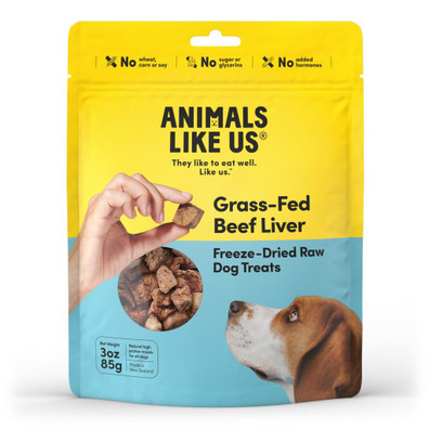 Animals Like Us Grass-Fed Beef Liver Dog Treats Front