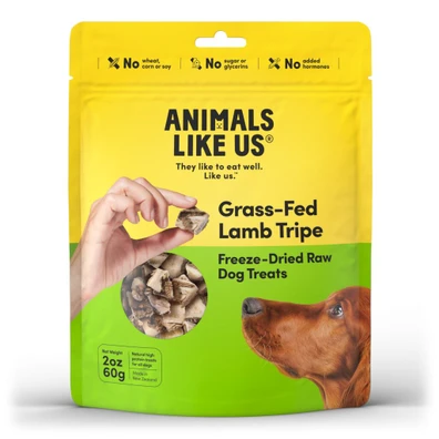 Animals Like Us Grass-Fed Lamb Tripe Dog Treats Front
