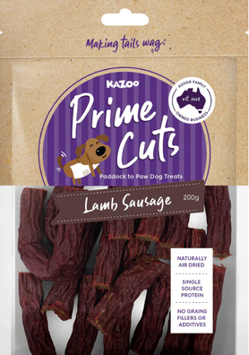 Kazoo Prime Cuts Lamb Sausage Dog Treat