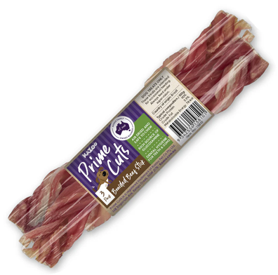 Kazoo Prime Cuts Braided Beef Sticks Dog Treat