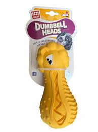 GIGwi Dumbell Lion Head Treat Dispenser  Dog Toy