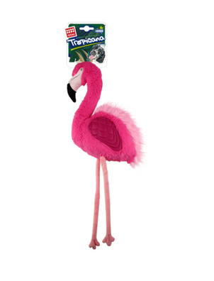 GIGwi Tropicana Flamingo Pink Dog Toy