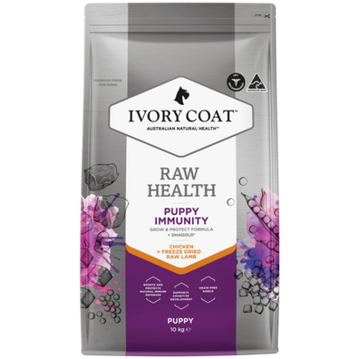 Ivory Coat Raw Health Puppy Immunity Dry Dog Food