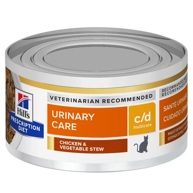 Hill's Prescription Diet c/d Multicare Chicken & Vegetable Stew Wet Cat Food