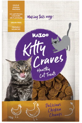 Kazoo Kitty Crave Chicken Chunk Cat Biscuits