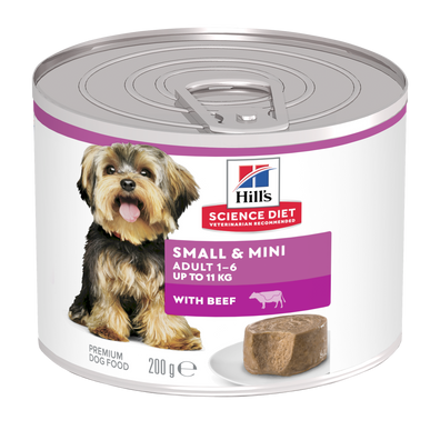 Hill's Science Diet Adult Small & Mini Mousse with Beef Wet Dog Food