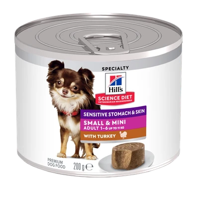 Hill's Science Diet Sensitive Stomach & Skin Small & Mini with Turkey Wet Dog Food
