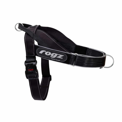 Rogz Utility LetzGo Personalised Harness Black
