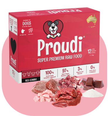 PROUDI Raw Combo Patties for Dogs