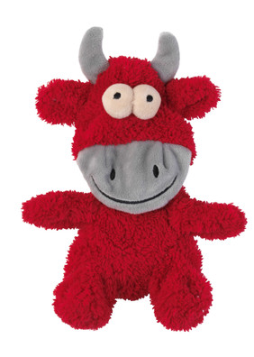 FuzzYard Flat Out Nasties Dog Toy Jordan the Bull