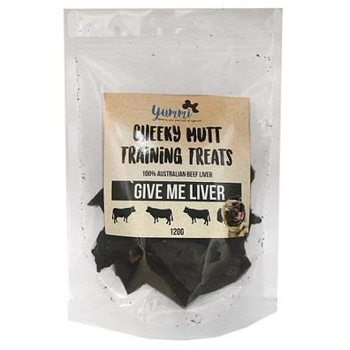 Yummi Cheeky Mutt Give Me Liver Training Dog Treats
