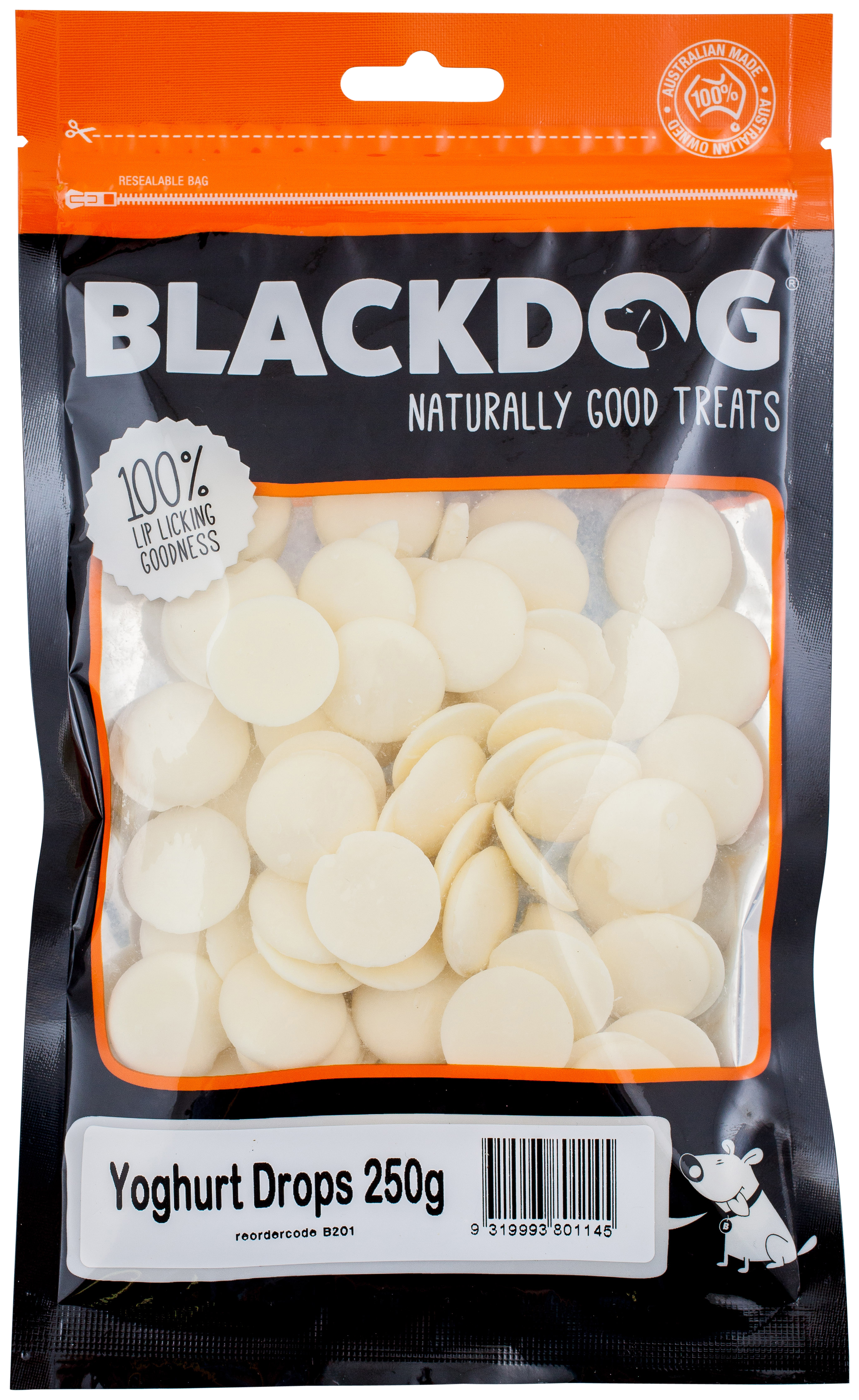 Blackdog Yoghurt Drops Dog Treats Peto