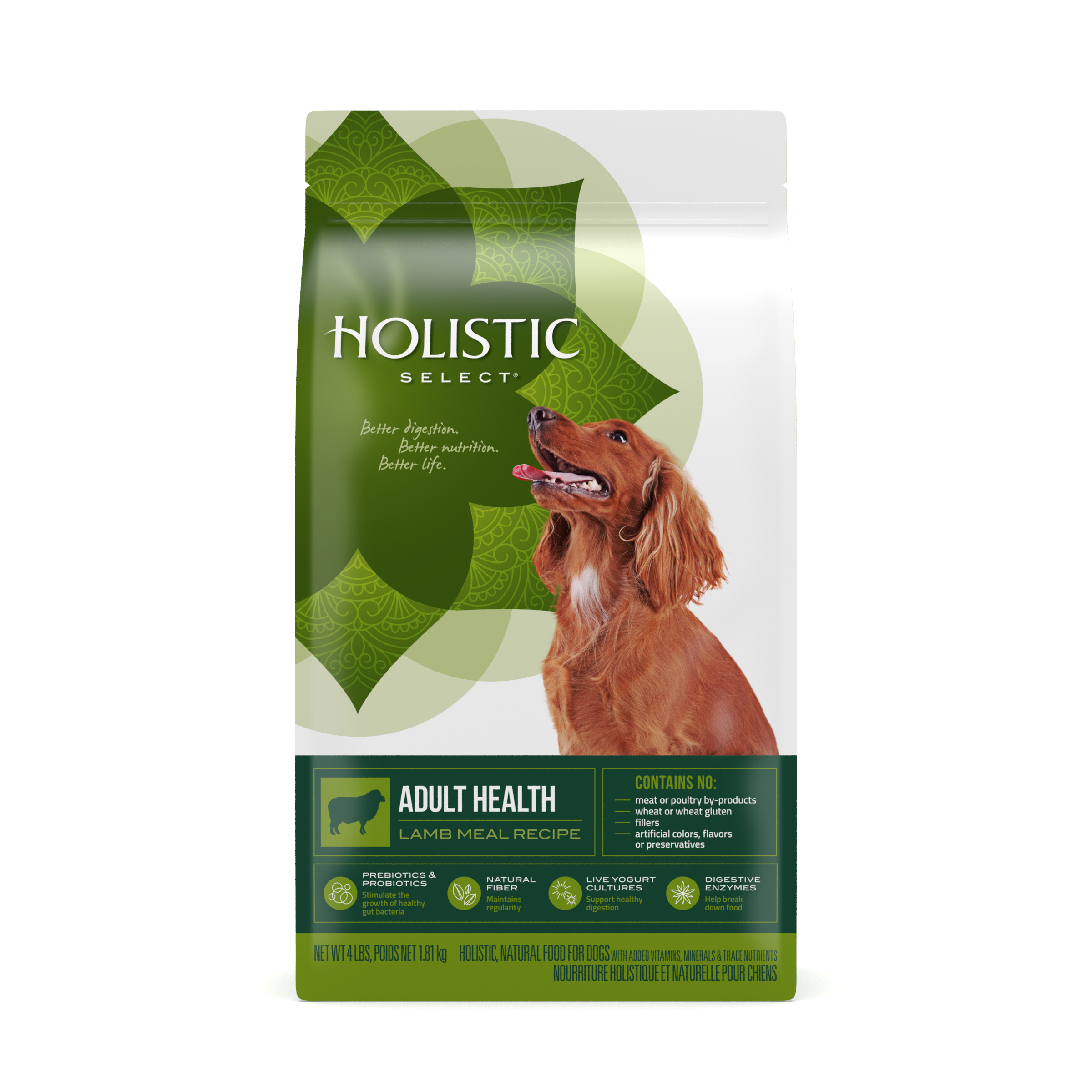 Holistic Select Lamb Dry Adult Dog Food Peto