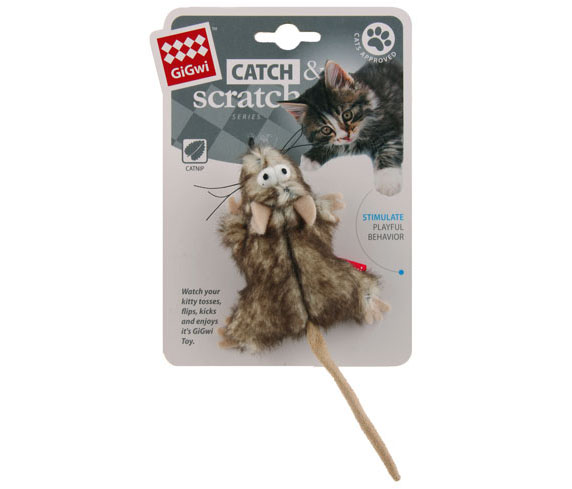 flat mouse cat toy