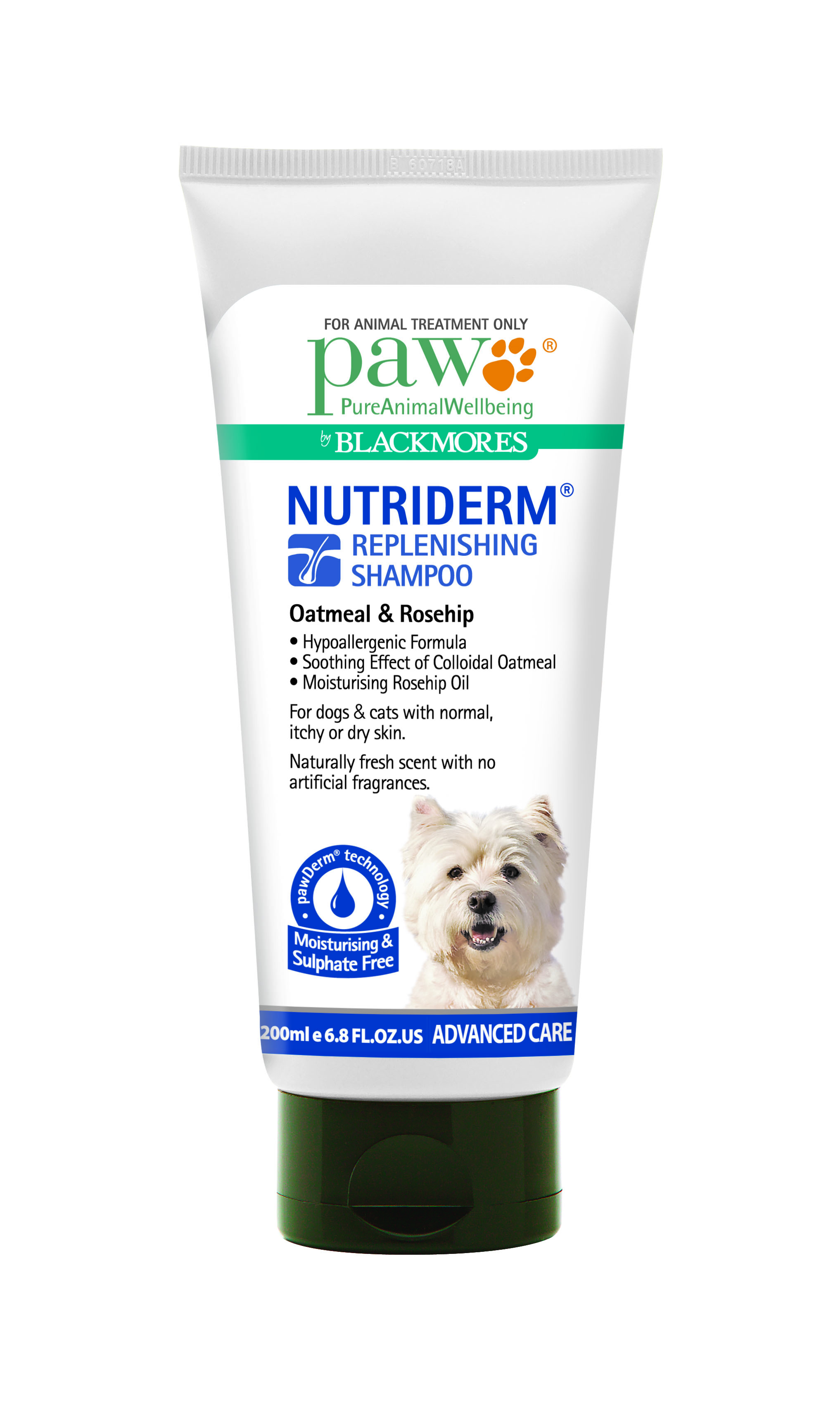 Paw Nutriderm Shampoo Peto Developed for men and women to clean and freshen damaged, weak and fragile hair.