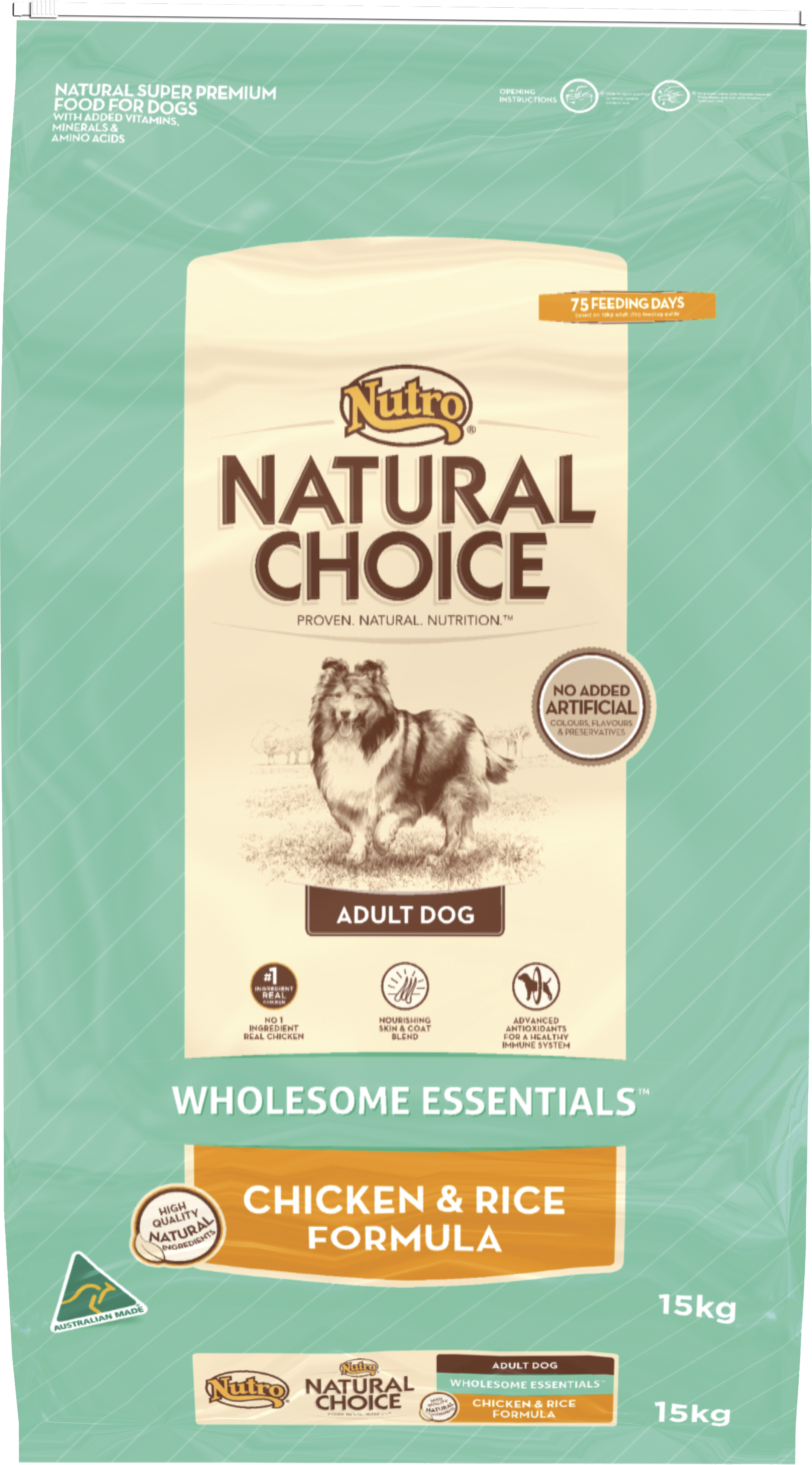 Nutro Wholesome Essentials Adult Chicken Rice Vegetables Dry Dog Food Peto