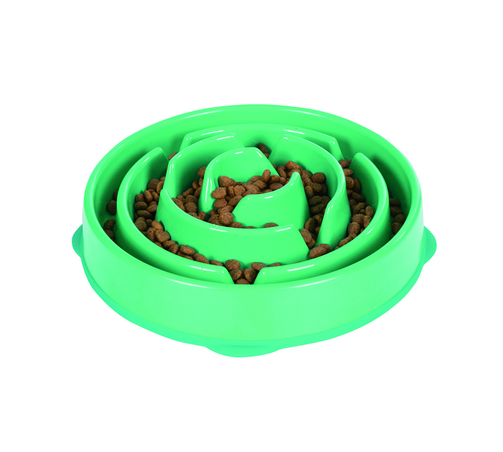 Outward Hound Fun Feeder Slow Feed Dog Bowl Teal PetO